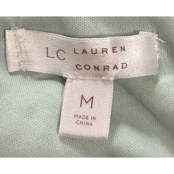 Women's Mint Green Knit Pencil Skirt Ruffle Hem Feminine Romantic Cottagecore M - Picture 5 of 8